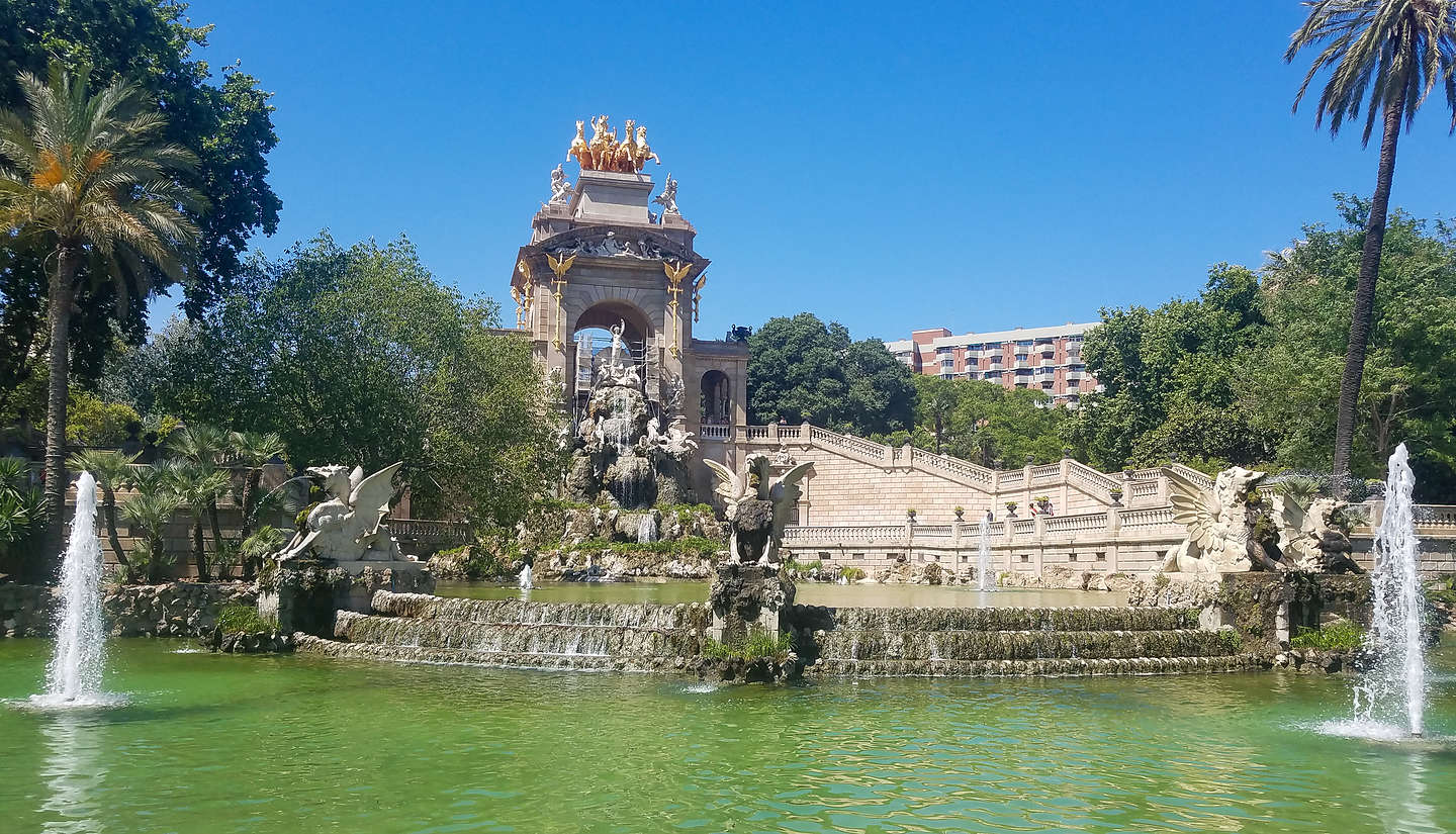 Parc de la Ciutadella's "Cascada," an ornamental fountain designed by Gaudi