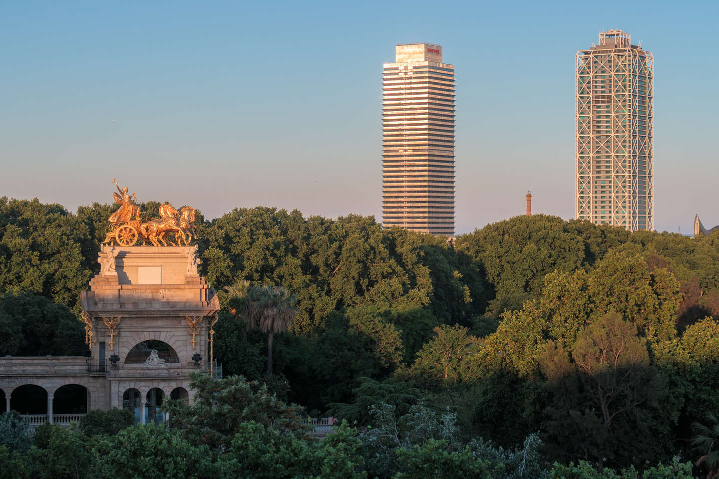 View from our hotel rooftop in Barcelona