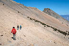 Hiking down from Kearsarge Pass