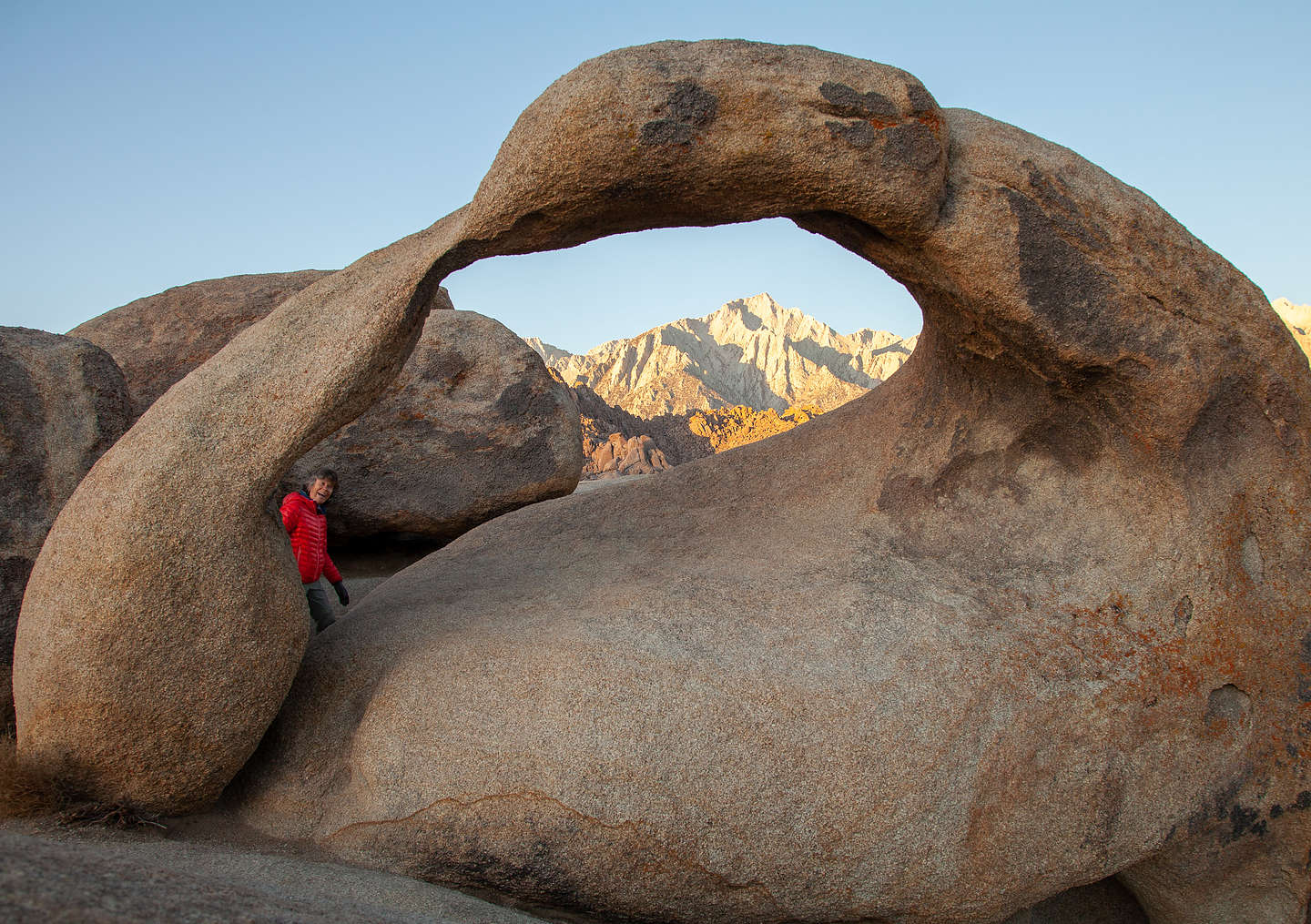 Lolo unknowingly walking into my shot of Mobius Arch