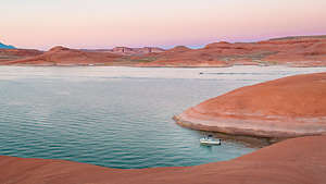 Our campsite in Halls Creek Bay