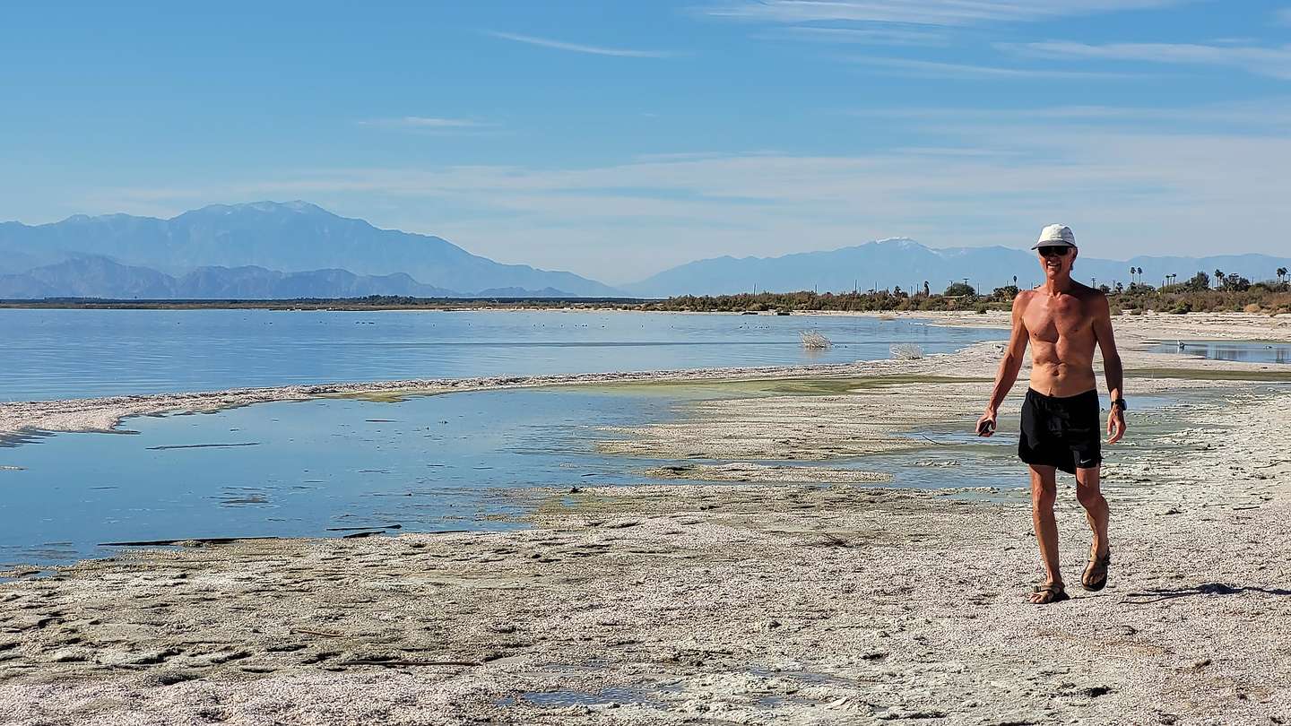 Strolling along the Salton Sea