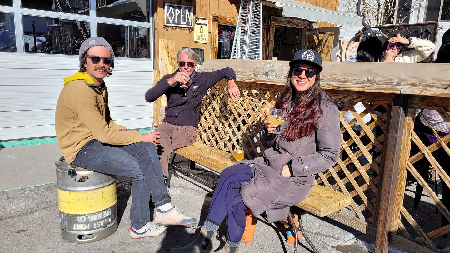 Apres ski at June Lake Brewery