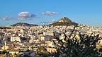 View of Lycabettus Hill from Anafiotika