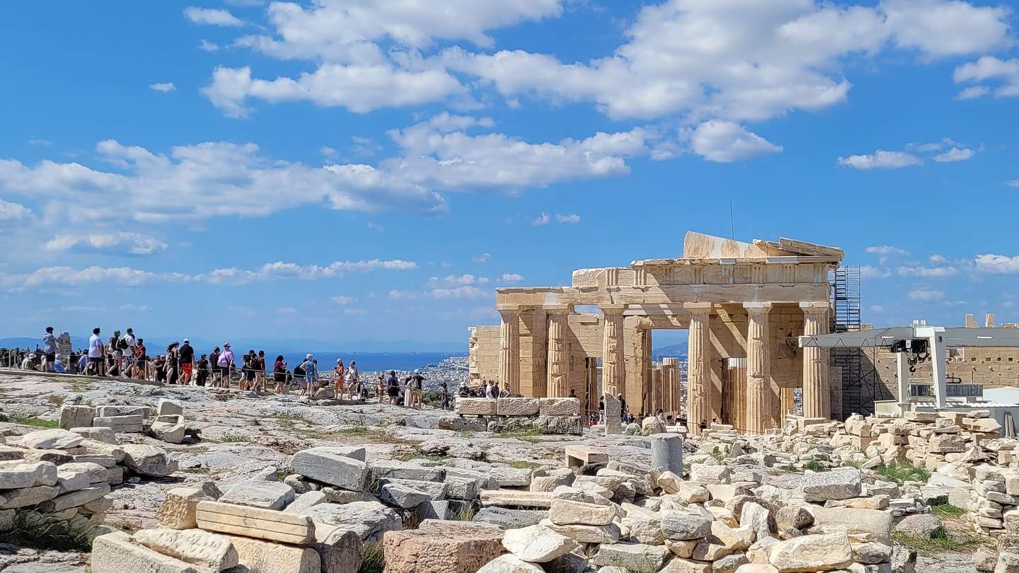 The Propylaea (entrance gate to the Acropolis)