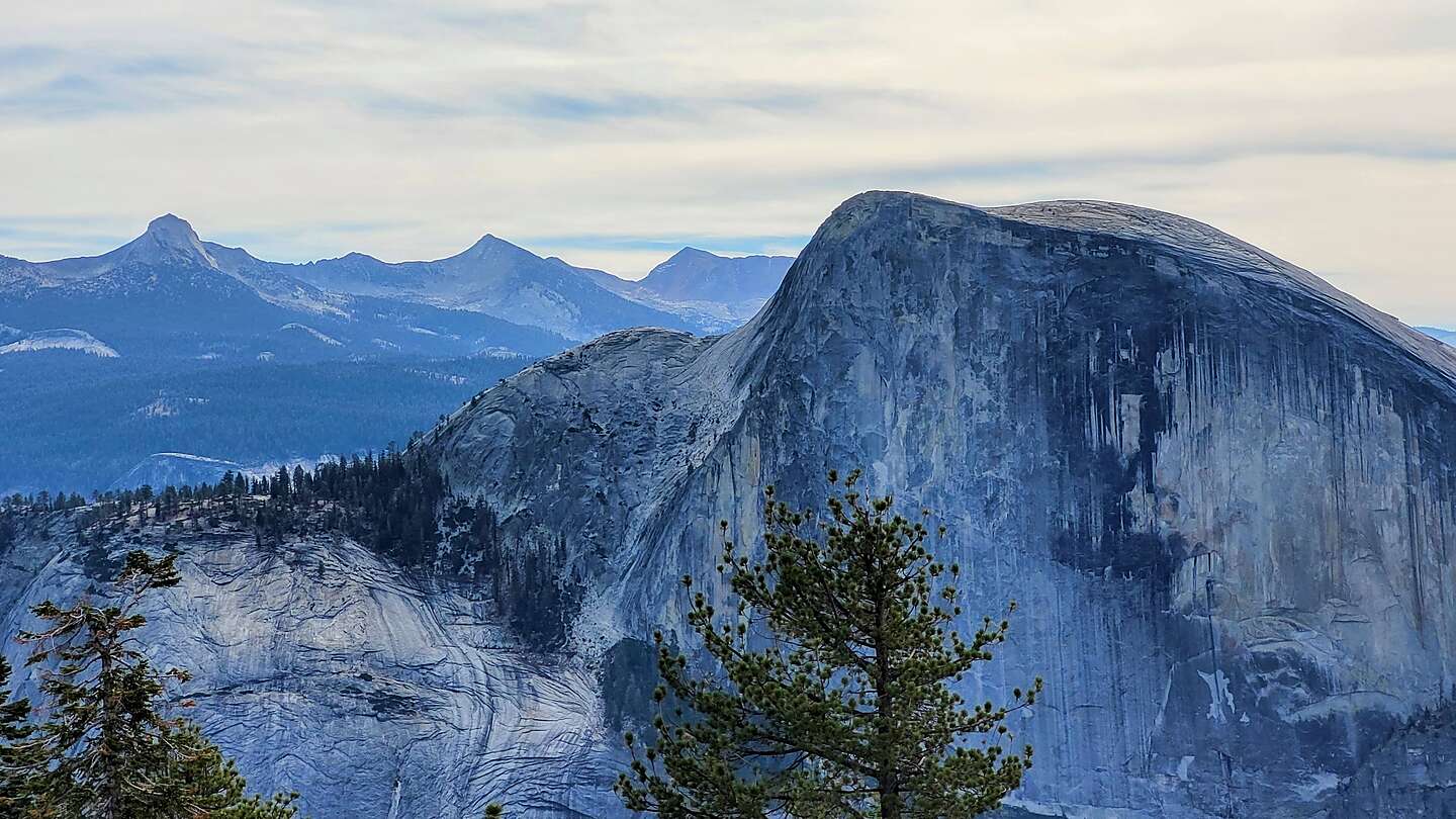 Half Dome and Clouds Rest in distance