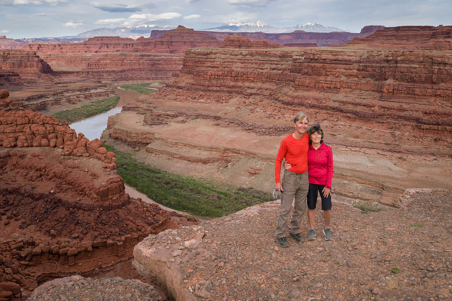 Camping at Thelma and Louise Point on the Potash Road, Moab