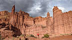 Stormy skies on the hike back