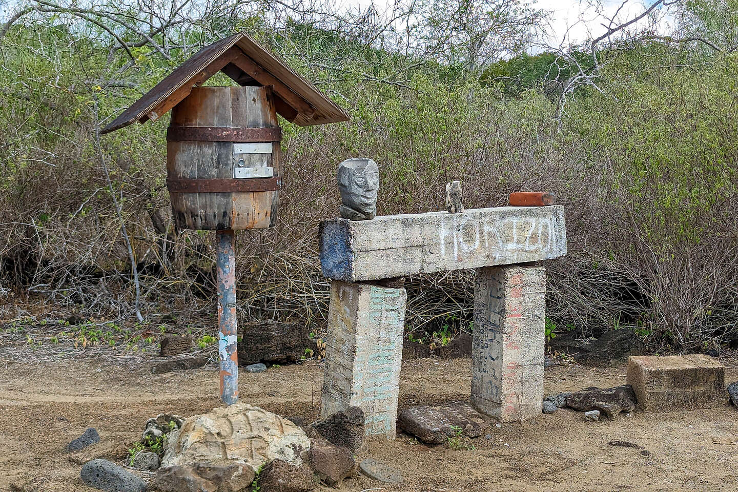 Floreana's historic "Post Office"