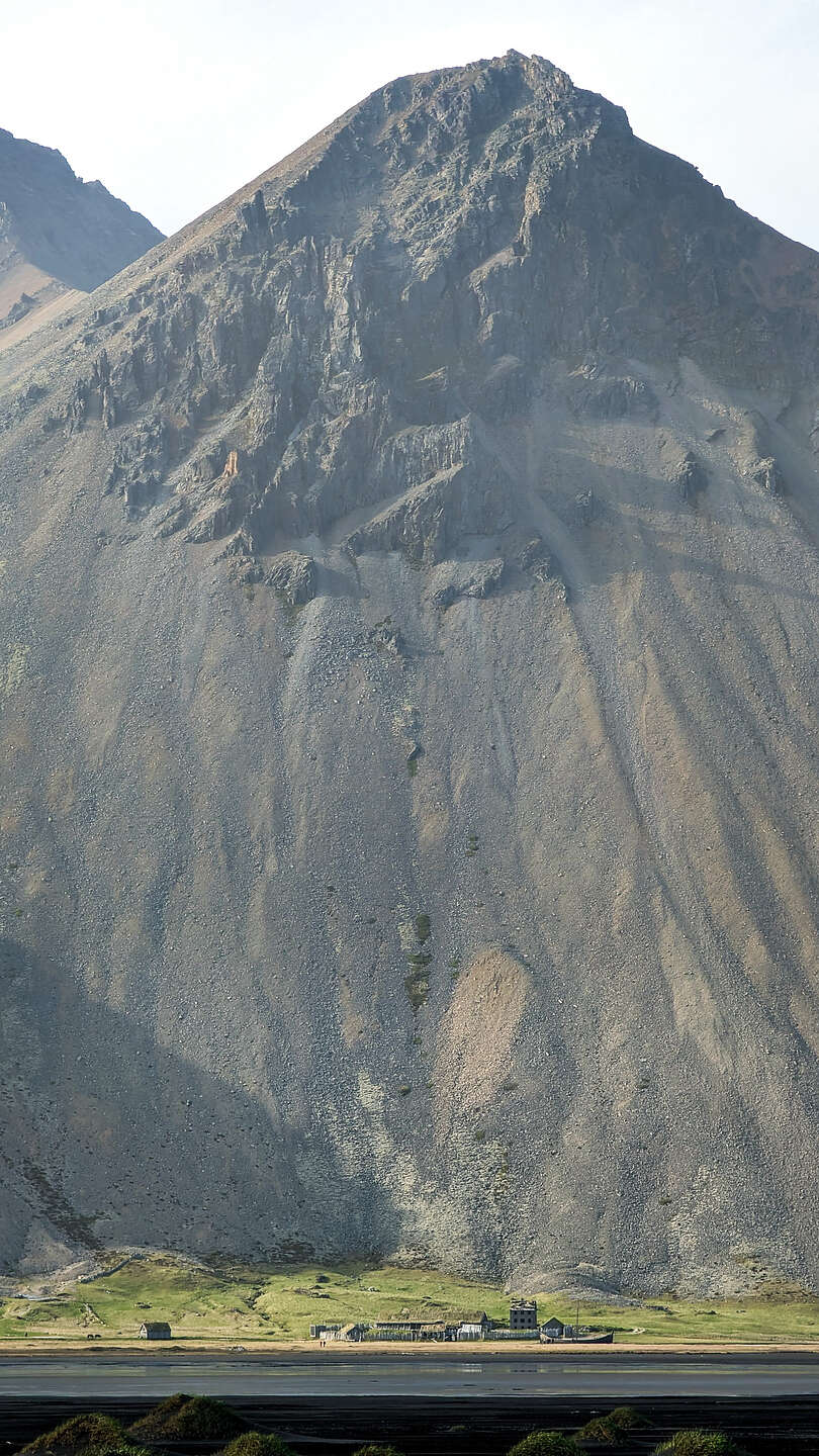 Tiny little Viking Village at base of mountain