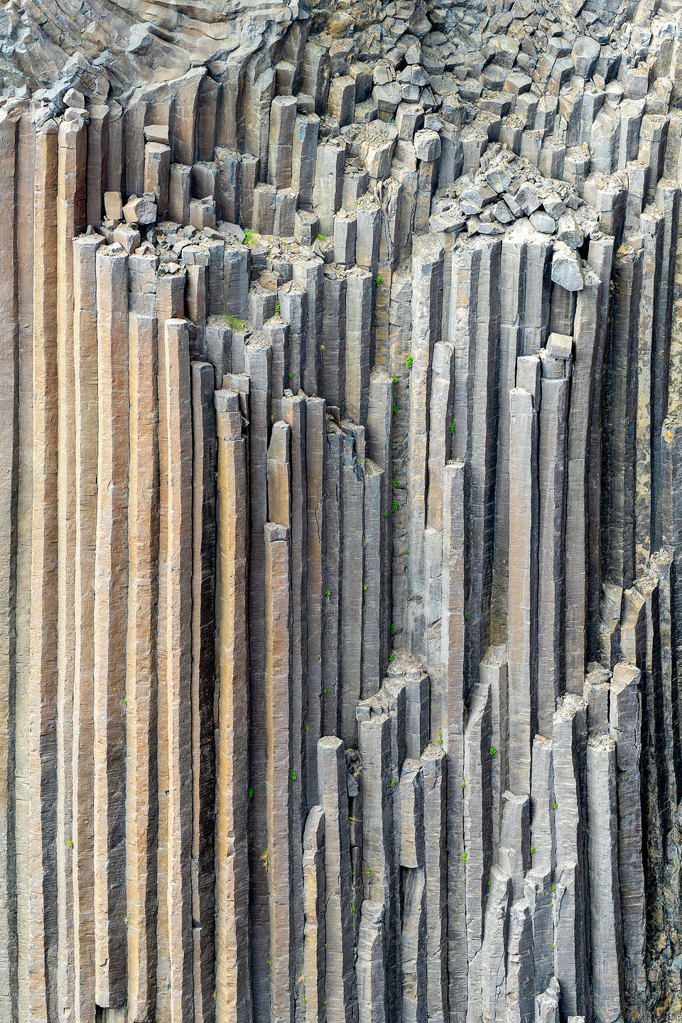 Incredible basalt columns on the hike down