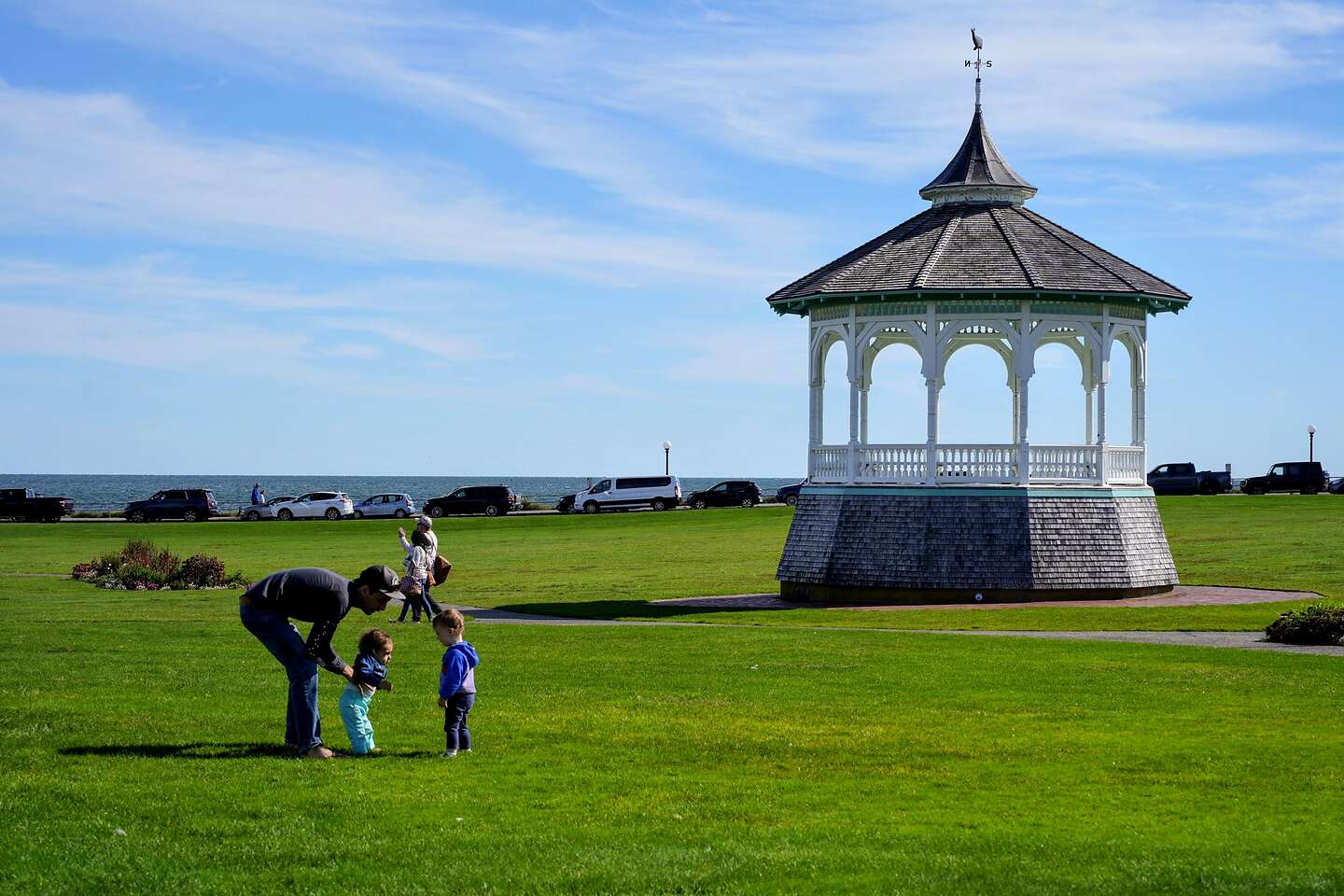 Meeting the kids in Oak Bluffs