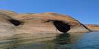 Swimming to the caves (?) from our Halls Creek campsite