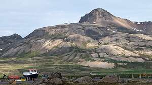 Campsite view - Álfaborg, home of the elves