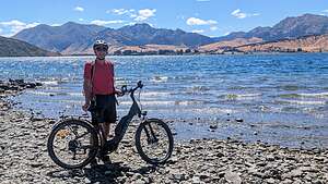 Along the Hawea to Wanaka ride