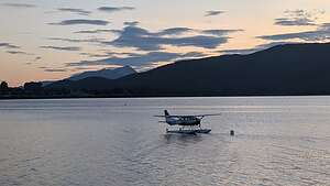 Sea plane on Lake Te Anau