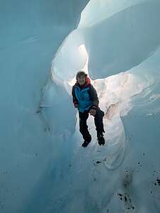 Lolo in her ice cave