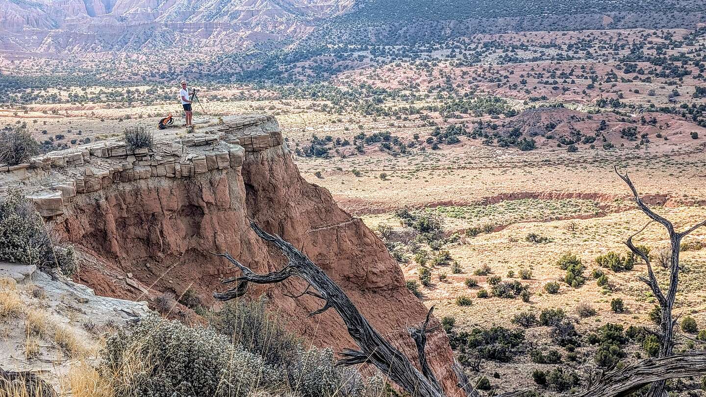Outcrop overlooking the Upper Cathedral Valley.