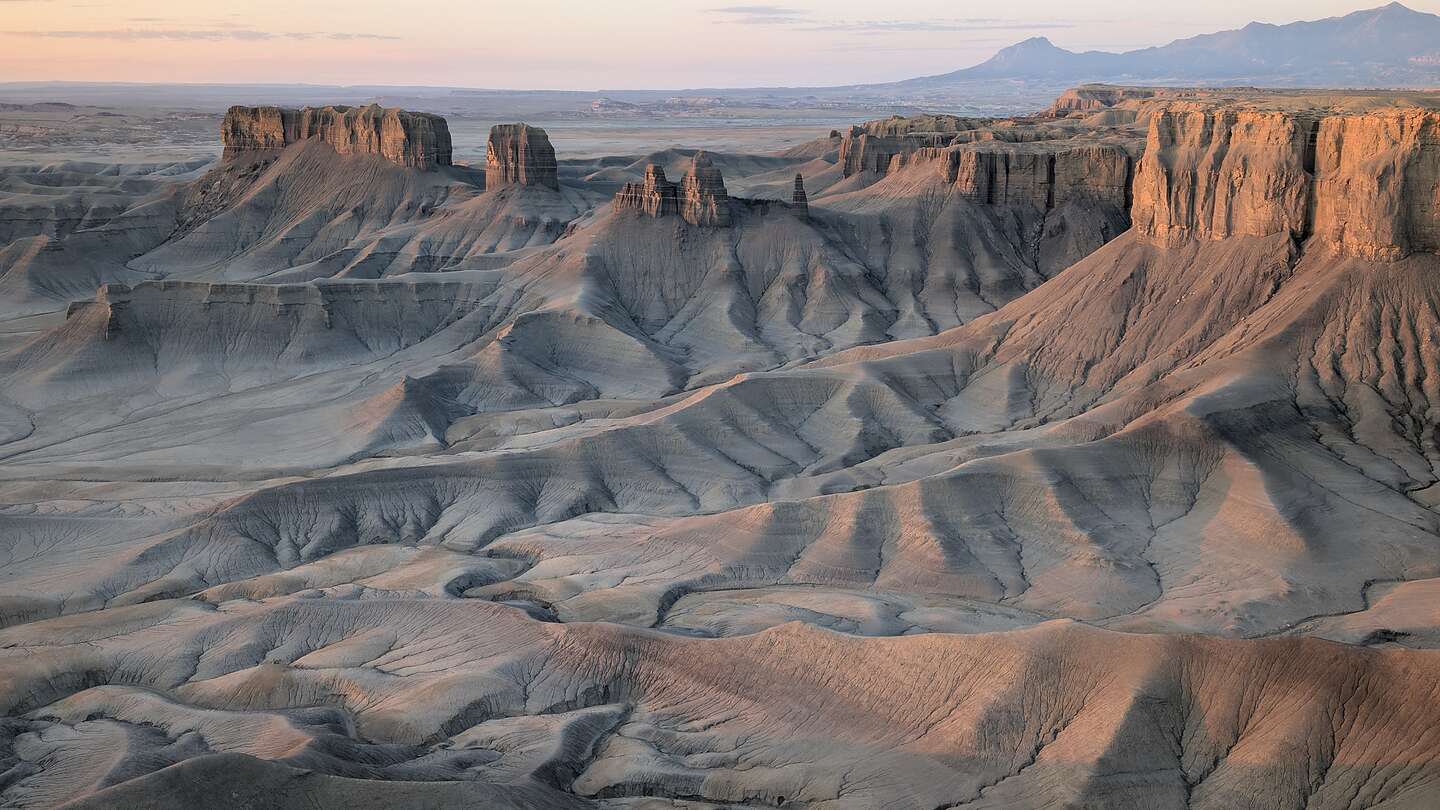 Sunrise hits Moonscape