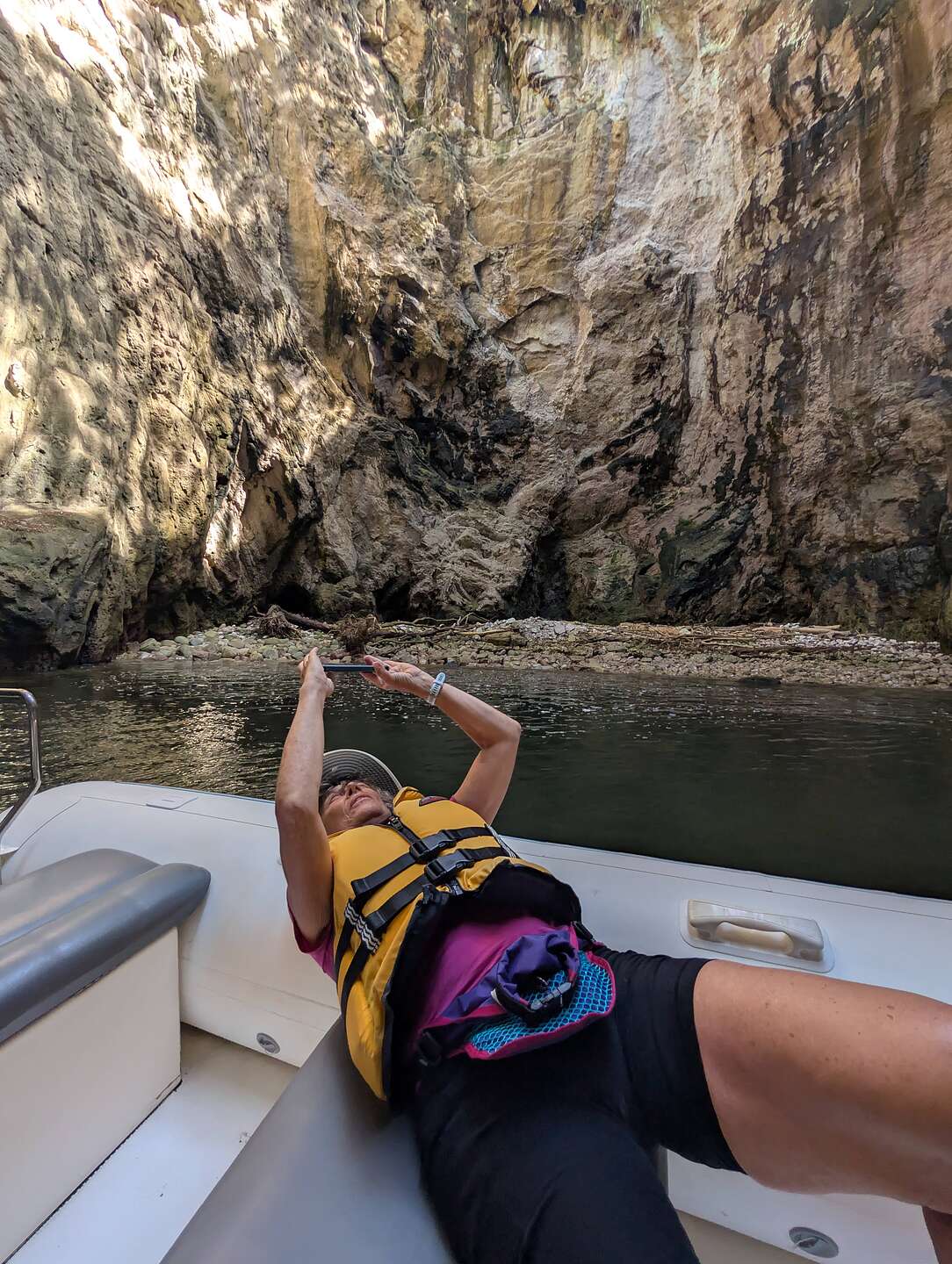 Lolo photographing the Blowhole