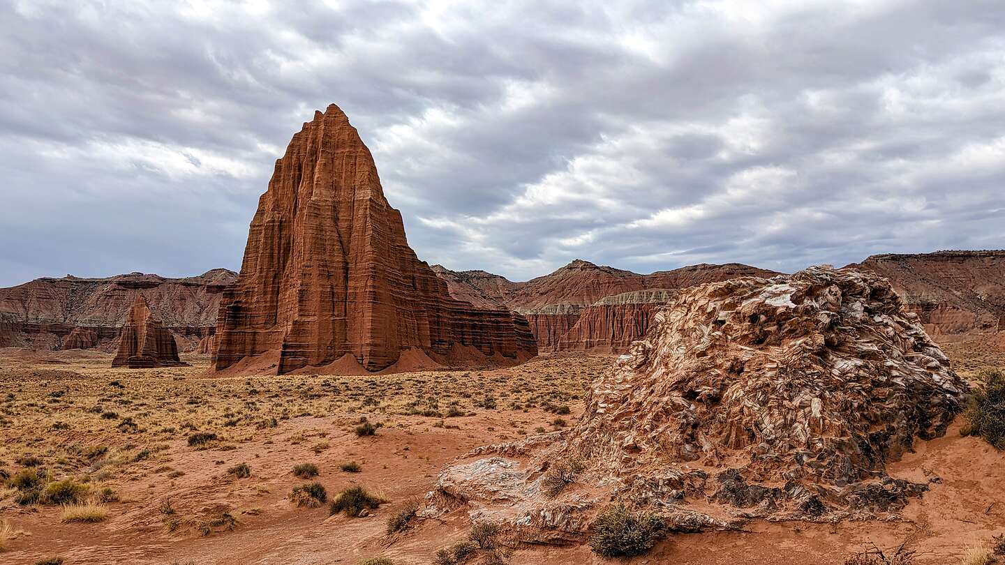 Glass Mountain and the two Temples