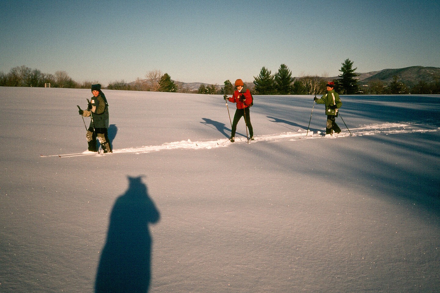 Lolo and boys breaking trail